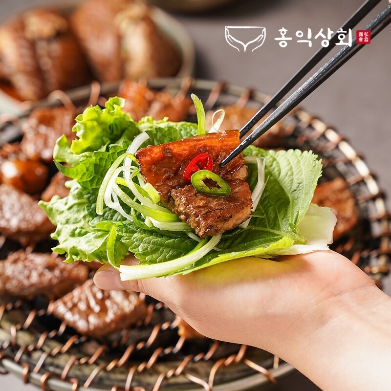 홍익상회,[Hongik Market] 홍익 흑돼지 양념구이 1kg 국내산 제주 흑돼지