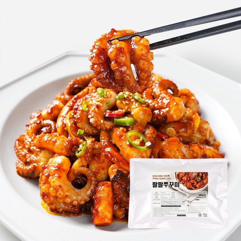 홍익상회,[Hongik Market] 팔팔쭈꾸미 500g 양념 쭈꾸미 볶음 캠핑 밀키트
